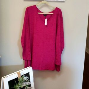 NWT LANE BRYANT Long Sleeved Tunic Top